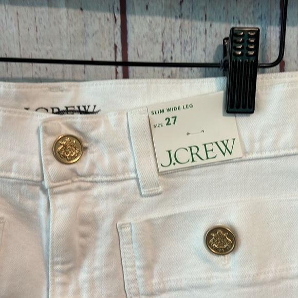 NWT J. Crew Sailor slim wide-leg jean in white - Picture 10 of 16